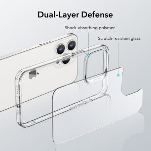 Apple iPhone 13 Pro Ice Shield Echo Tempered Glass Case by ESR - Matte Clear - Image 2