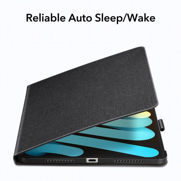 iPad mini 6 2021 Urban Premium Folio Case with Pencil Holder - Black Charcoal - Image 8