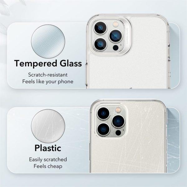 Apple iPhone 13 Pro Ice Shield Echo Tempered Glass Case by ESR - Matte Clear - Image 5