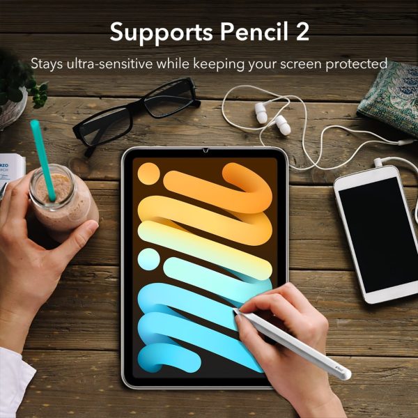 iPad mini 6 Super Tough Super Clear Tempered Glass by ESR - 1 PACK - Image 2