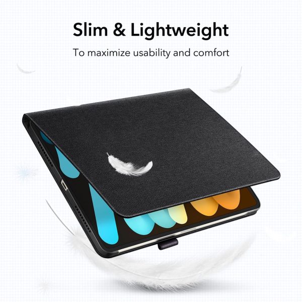 iPad mini 6 2021 Urban Premium Folio Case with Pencil Holder - Black Charcoal - Image 5