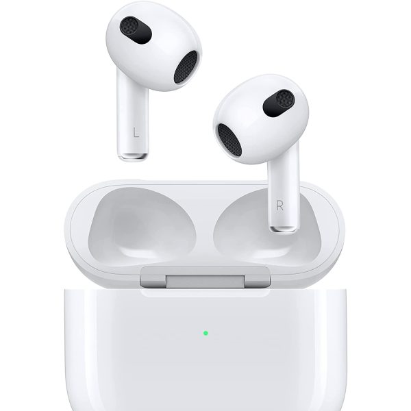 Apple Airpods 3 with Spatial Audio, Adaptive EQ, All-new contoured design, Force Sensor, upto 6 hours single charge, MagSafe Charging - White - MPNY3AMA - Image 1