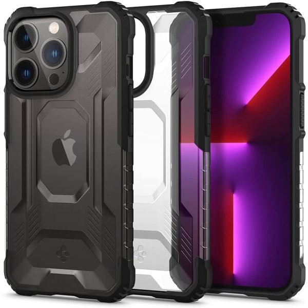 iphone-13-pro-nitro-force-case-matte-black Apple iPhone 13 Pro Nitro Force Rugged Case by Spigen - ACS03282 - Matte Black - Image 1
