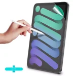 iPad mini 6 Paper Feel Clear Matte Film with Support for Apple Pencil, Write & Draw Like on Paper by ESR - 1 PACK