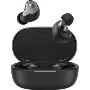 SoundPEATS H1 Hybrid Dual Driver Wireless Earbuds, Bluetooth 5.2 Stereo Headphones with Immersive Sound, aptX Adaptive, Low Latency Game Mode, TrueWireless Mirroring, 4-Mic, CVC 8.0 - BB