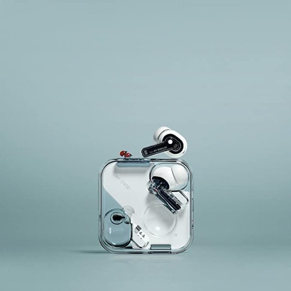 Nothing Ear 1 Wireless Earbuds, 3 High Def Microphones, AI Powered Environmental Noise Cancellation - White - Image 2