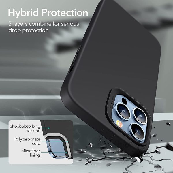 Apple iPhone 13 Pro Cloud Super Soft Case by ESR - Black - Image 2