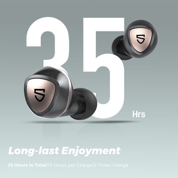 SoundPEATS Sonic Pro Wireless Earbuds, Bluetooth 5.2 Earbuds APTX-Adaptive Wireless Earphones, TrueWireless Mirroring 35 Hrs Game Mode - Image 3