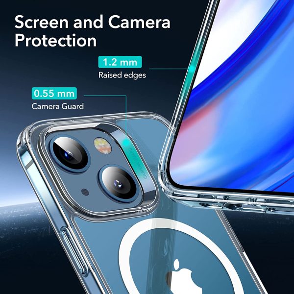 Apple iPhone 13 Classic Hybrid Case with Halolock Magsafe Compatible by ESR - Clear - Image 3