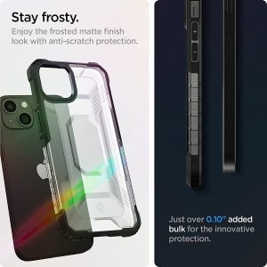 Apple iPhone 13 Nitro Force Rugged Case by Spigen - ACS03547 - Matte Black - Image 7