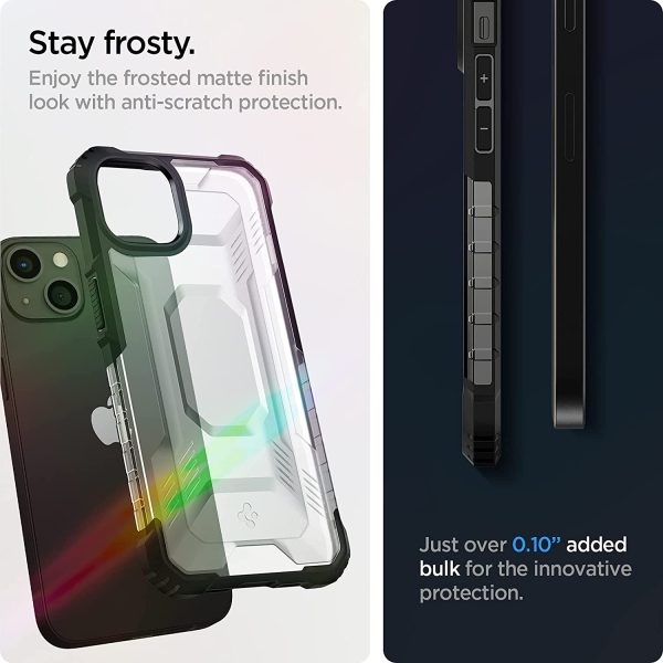 715Plapz8xL._AC_SL1500_ Apple iPhone 13 Nitro Force Rugged Case by Spigen - ACS03547 - Matte Black - Image 7