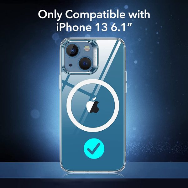 Apple iPhone 13 Classic Hybrid Case with Halolock Magsafe Compatible by ESR - Clear - Image 2