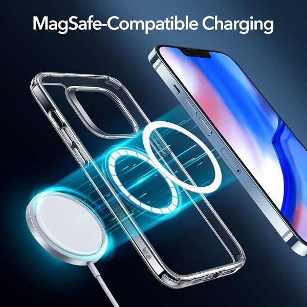 Apple iPhone 13 Pro Max Classic Hybrid Case with Halolock Magsafe Compatible by ESR - Clear - Image 7