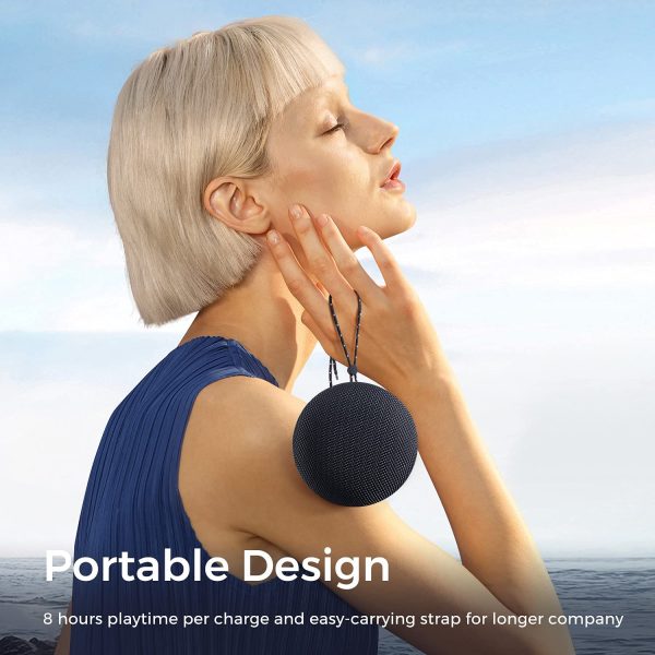 SoundPEATS Halo Bluetooth Speaker V5.0 Portable Wireless Speaker with 360 HD Surround Stereo Sound, 40mm Driver for Deep Bass, 3-Color RGB Light, 8 Hours Playtime - Image 2