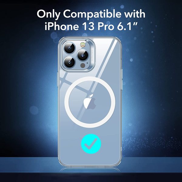 Apple iPhone 13 Pro Classic Hybrid Case with Halolock Magsafe Compatible by ESR - Clear - Image 5