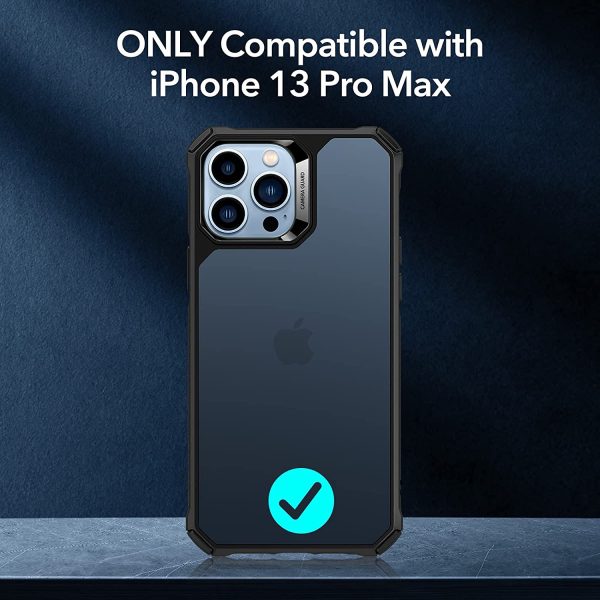 71bRXVkZaNL._AC_SL1500_ Apple iPhone 13 Pro Max Air Armor Rugged TPU Case - Frosted Black - Image 7