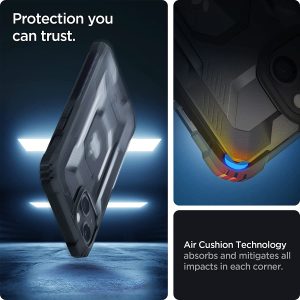 Apple iPhone 13 Nitro Force Rugged Case by Spigen - ACS03547 - Matte Black - Image 2