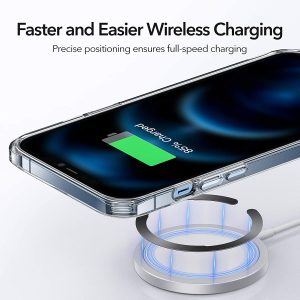 ESR Universal MagSafe Ring Halolock, Magnetic Wireless Charging Conversion Kit, MagSafe-Compatible Metal Ring, Compatible with iPhone 13/13 Pro/13 mini/13 Pro Max/12, Galaxy S21 - 2 Pack - Black and Silver - Image 3