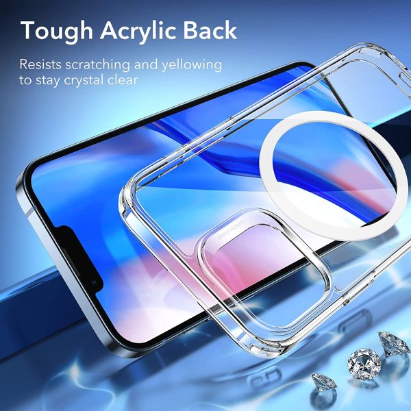 Apple iPhone 13 Pro Max Classic Hybrid Case with Halolock Magsafe Compatible by ESR - Clear - Image 5