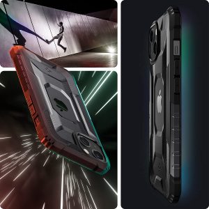 Apple iPhone 13 Nitro Force Rugged Case by Spigen - ACS03547 - Matte Black - Image 4