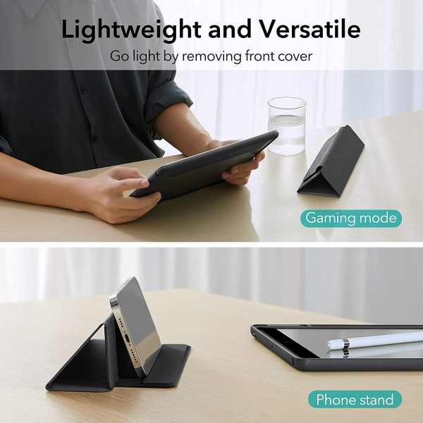 iPad 9th Gen 2021 Rebound Hybrid Case Detachable Magnetic Cover, Hybrid Back Shell, Supports Pencil 2 - Black also for iPad 8th Gen 2020 & iPad 7th Gen 2019 - Image 3