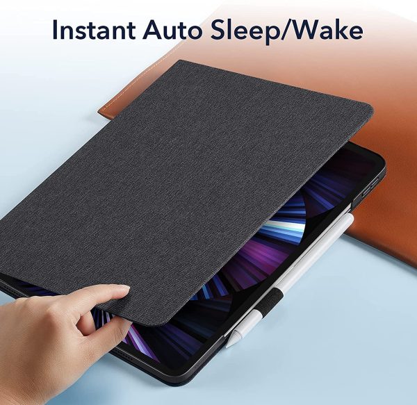 iPad Pro 11 Inch 2021 Urban Premium, Book Cover Design, Auto Sleep and Wake, Multi Angle Viewing Stand - Charcoal - Image 2