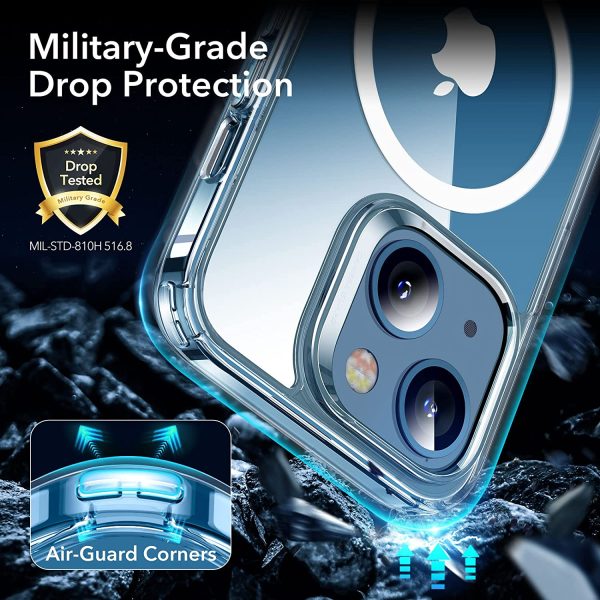 Apple iPhone 13 Classic Hybrid Case with Halolock Magsafe Compatible by ESR - Clear - Image 5