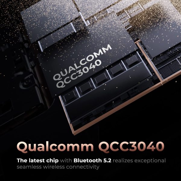 SoundPEATS H2  Hybrid Dual Driver Wireless Earbuds with aptX Adaptive, QCC3040 Bluetooth 5.2 Stereo Earphones with TrueWireless Mirroring, 4 Mics and CVC 8.0 Noise Cancellation, Game Mode, Total 20Hrs - AMT - Image 2