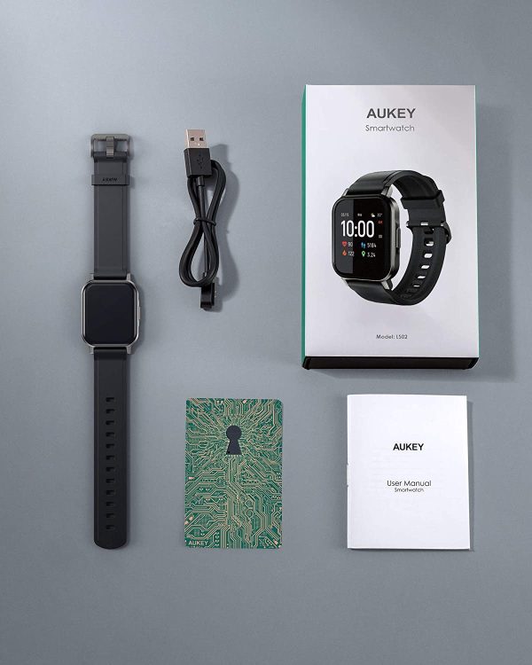AUKEY Smartwatch Fitness Tracker 12 Activity Modes IPX6 Waterproof Black - LS-02 - Image 8