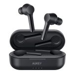 AUKEY True Wireless Earbuds Bluetooth with 30H Playtime, IPX5 Waterproof, Volume Control, USB-C & Instant Pairing, Hands-Free Wireless Headphones Single/Twin Mode  - EP-K01