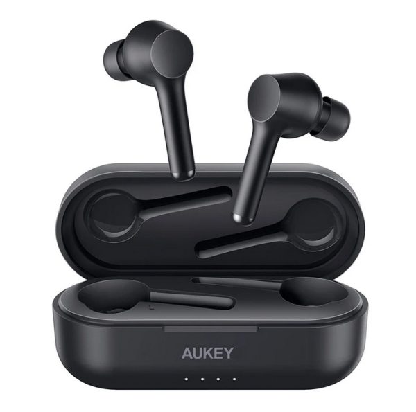 Aukey-EP-K01-True-Wireless-Earbuds AUKEY True Wireless Earbuds Bluetooth with 30H Playtime, IPX5 Waterproof, Volume Control, USB-C & Instant Pairing, Hands-Free Wireless Headphones Single/Twin Mode - EP-K01 - Image 1