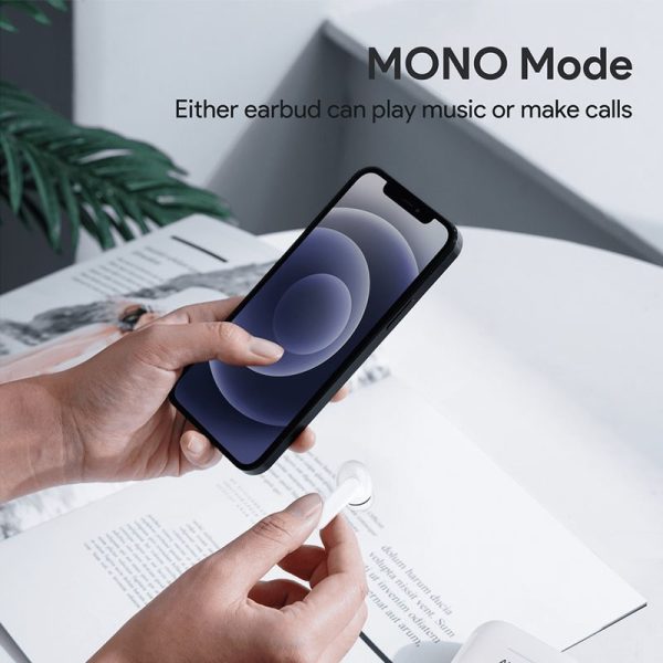 Aukey True Wireless Earbuds TWS with BT 5.0 - EP-M1 - White - Image 7