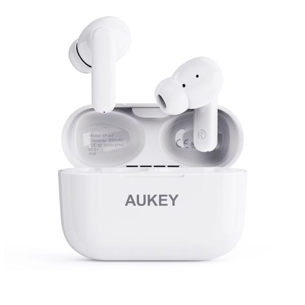 Buy-Aukey-True-Wireless-Earbuds-TWS-With-BT-5.0-White-in-Pakistan-4 Aukey True Wireless Earbuds TWS with BT 5.0 - EP-M1 - White - Image 1