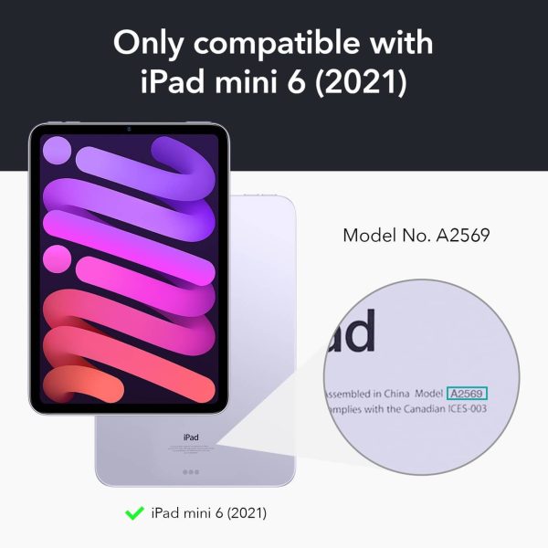 iPad mini 6 2021 Rebound Magnetic Smart Case Convenient Magnetic Attachment Supports Pencil Pairing & Charging - Silver Gray - Image 9