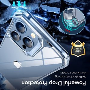 Apple iPhone 13 Pro Max Air Armor Rugged TPU Case - Clear - Image 8