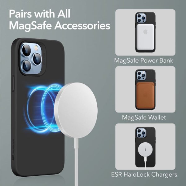 Apple iPhone 13 Pro Max MagSafe Cloud Super Soft Case by ESR - Black - Image 7