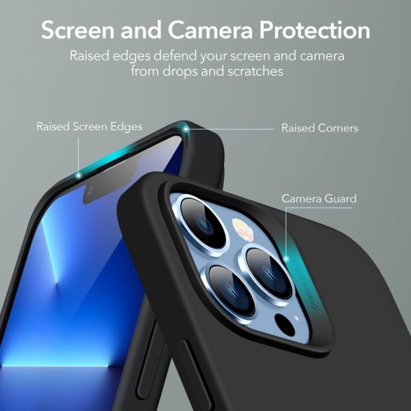 Apple iPhone 13 Pro Max MagSafe Cloud Super Soft Case by ESR - Black - Image 4