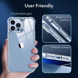 Apple iPhone 13 Pro Max Air Armor Rugged TPU Case - Clear - Image 4