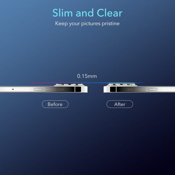 Apple iPhone 13 Pro / 13 Pro Max Camera Lens HD Protector 1 PACK by ESR - Clear - Image 6