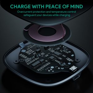 Aukey Graphite 15W Wireless Fast Charger LC-C6 - Image 3