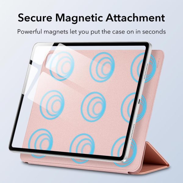 kf2 iPad 11 Pro 2021 Rebound Magnetic Smart Case Convenient Magnetic Attachment Supports Pencil Pairing & Charging - Rose Gold also iPad Pro 11 2020 & 2018 - Image 8