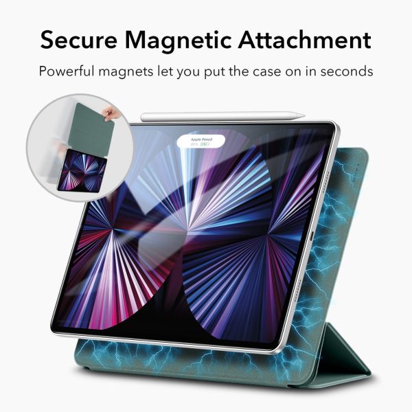 kf2 iPad 11 Pro 2021 Rebound Magnetic Smart Case Convenient Magnetic Attachment Supports Pencil Pairing & Charging - Forest Green also iPad Pro 11 2020 & 2018 - Image 10