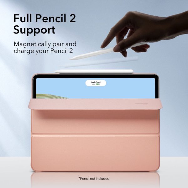 kf3 iPad 11 Pro 2021 Rebound Magnetic Smart Case Convenient Magnetic Attachment Supports Pencil Pairing & Charging - Rose Gold also iPad Pro 11 2020 & 2018 - Image 7