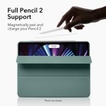 iPad 11 Pro 2021 Rebound Magnetic Smart Case Convenient Magnetic Attachment Supports Pencil Pairing & Charging - Forest Green also iPad Pro 11 2020 & 2018 - Image 9