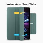 iPad 11 Pro 2021 Rebound Magnetic Smart Case Convenient Magnetic Attachment Supports Pencil Pairing & Charging - Forest Green also iPad Pro 11 2020 & 2018 - Image 7