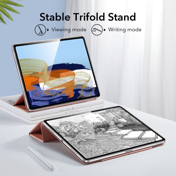 kf6 iPad 11 Pro 2021 Rebound Magnetic Smart Case Convenient Magnetic Attachment Supports Pencil Pairing & Charging - Rose Gold also iPad Pro 11 2020 & 2018 - Image 4