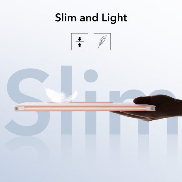 kf8 iPad 11 Pro 2021 Rebound Magnetic Smart Case Convenient Magnetic Attachment Supports Pencil Pairing & Charging - Rose Gold also iPad Pro 11 2020 & 2018 - Image 2