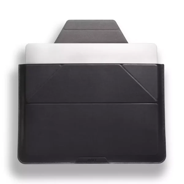 moft sleeve black 15 16 MOFT Carry Sleeve & Stand for 15" - 16" laptops MB002 -  Night Black - Image 1