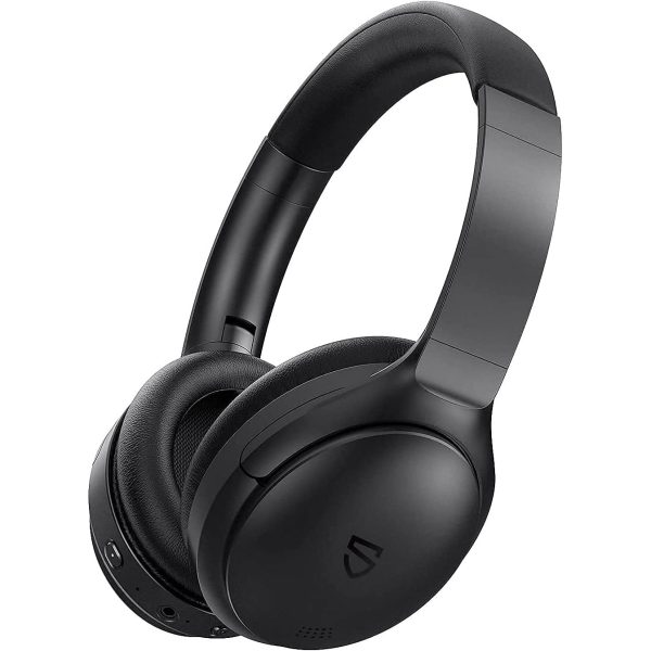 SoundPEATS A6 Hybrid Active Noise Cancelling Wireless Headphones New Over Ear Headphones, 40 Hours Playtime(ANC Off), USB-C, Foldable Design with Ergonomic Headband, Memory Foam Earcups - BB - Image 1