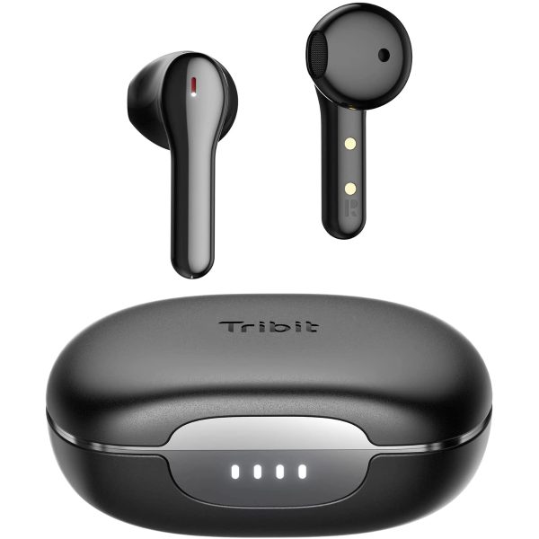 Tribit Flybuds C2 Qualcomm QCC3040 Bluetooth 5.2, 4 Mics CVC 8.0 Call Noise Reduction 32H Playtime Clear Calls Volume Control True Wireless Bluetooth Earbuds Earphones - Image 1